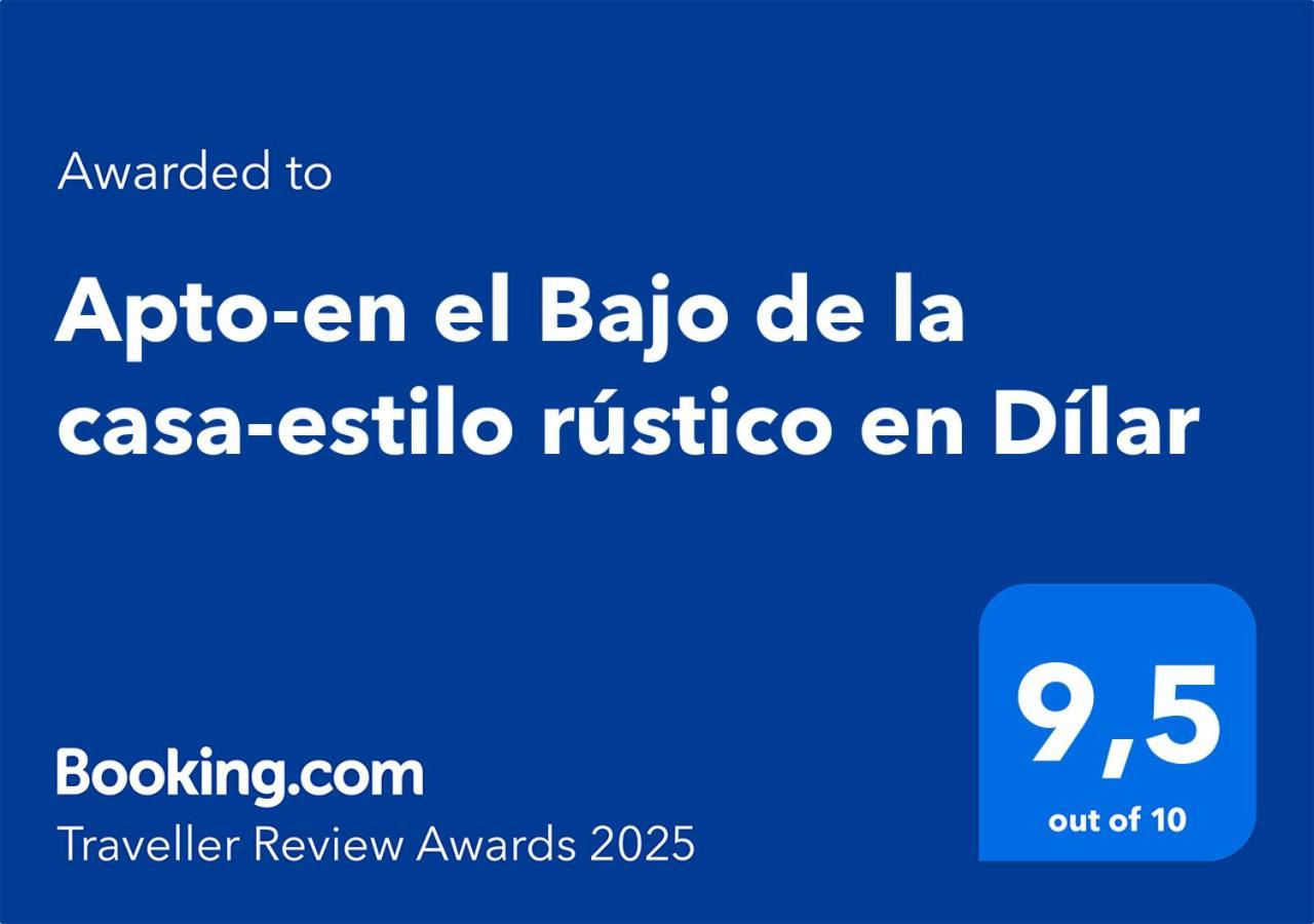 Apto-En El Bajo De La Casa-Estilo Rustico En Dílar Esterno foto